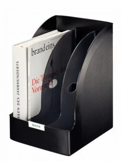 Leitz Plus Jumbo Book And Magazine Rack Black - Outer Carton Of 3 -Office Supply Store 218365 02