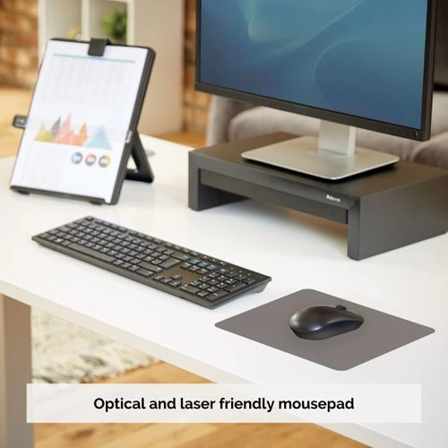 Fellowes 29702 Economy Mouse Pad Grey - Pack Of 12 6 Fellowes 29702 Economy Mouse Pad Grey - Pack Of 12 - Image 4