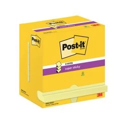 Post-it Super Sticky Z-Notes 76x127mm 90 Sheets Canary Yellow (Pack Of 12) R350-12SSCY