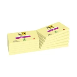 Post-it Super Sticky 76x127mm Canary Yellow (Pack Of 12) 655-12SSCY
