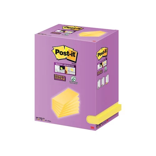 Post-it Sticky Notes Yellow Tower 127 X 76mm (Pack Of 16) 7100236614 3 Post-it Sticky Notes Yellow Tower 127 X 76mm (Pack Of 16) 7100236614