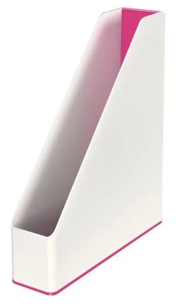 Leitz WOW Magazine File Dual Colour White/Pink 53621023 -Office Supply Store 480643 01