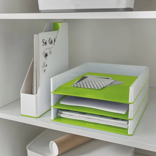 Leitz WOW Magazine File Dual Colour White/Green 53621054 4 Leitz WOW Magazine File Dual Colour White/Green 53621054 - Image 2