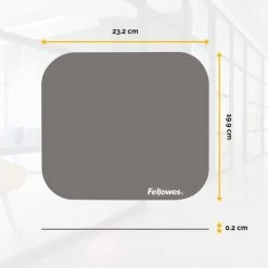 Fellowes Premium Mouse Pad - Silver Pack Of 6 10 Fellowes Premium Mouse Pad - Silver Pack Of 6 -Office Supply Store 58023 premium mousepad silver dims