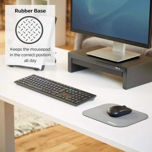 Fellowes Premium Mouse Pad - Silver Pack Of 6 7 Fellowes Premium Mouse Pad - Silver Pack Of 6 - Image 5