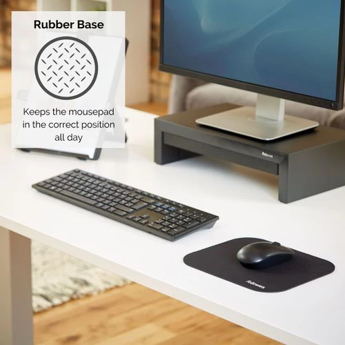 Fellowes Premium Mouse Pad - Black Pack Of 6 6 Fellowes Premium Mouse Pad - Black Pack Of 6 - Image 4