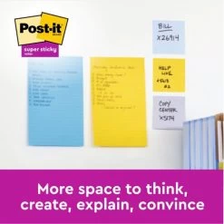 Post-it Super Sticky Meeting 200x149mm Neon Ast (Pack Of 4) 6845-SSP -Office Supply Store 7100234637 2004153 4
