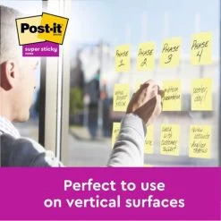 Post-it Super Sticky 76x127mm Canary Yellow (Pack Of 12) 655-12SSCY -Office Supply Store 7100290175 2006808 8
