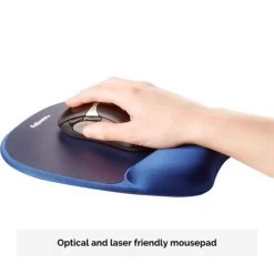 Fellowes Memory Foam Mouse Pad Wrist Support Sapphire Blue 9172801 10 Fellowes Memory Foam Mouse Pad Wrist Support Sapphire Blue 9172801 -Office Supply Store 91728 memoryfoam mousepad saphire optical