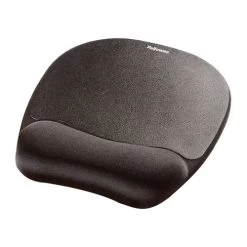 Fellowes 9176501 Memory Foam Wrist Rest And Mousepad Black
