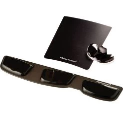 Fellowes 9180701 Palm Support Black -Office Supply Store 9180701 9183201 health v crystals group black l