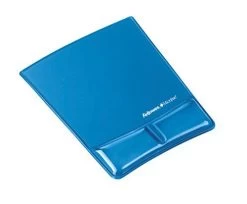 Fellowes 9182201 Crystal Mouse Pad And Wrist Support