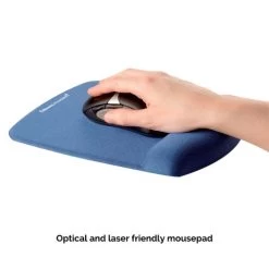 Fellowes 9287302 PlushTouch Mousepad Wrist Support Blue 11 Fellowes 9287302 PlushTouch Mousepad Wrist Support Blue -Office Supply Store 92873 plushtouch mousepad blue optical