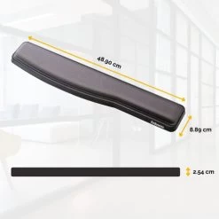 Fellowes Premium Gel Adjustable Keyboard Wristrest Black 9374201 -Office Supply Store 93742 angleadjustable keyboard dims