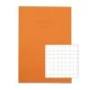RHINO A4 Exercise Book 64 Pages / 32 Leaf Orange 10mm Squared (Pack Of 50)