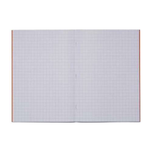 RHINO A4 Exercise Book 64 Pages / 32 Leaf Orange 10mm Squared (Pack Of 50) - Image 2