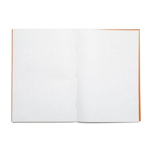 RHINO A4 Exercise Book 64 Pages / 32 Leaf Orange 7mm Squared (Pack Of 50) - Image 2