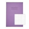 RHINO A4 Exercise Book 64 Pages / 32 Leaf Purple 7mm Squared (Pack Of 50) -Office Supply Store a4 exercise book 64 page purple 7mm squared product 0 vex677 3005 4 lr