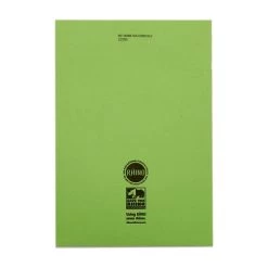 RHINO A4 Exercise Book 80 Page, Light Green, F8M (Pack Of 50) -Office Supply Store a4 exercise book 80 page lt green 8mm lined margin product 5 vex668 12051 2 lr