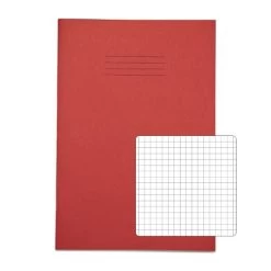 Rhino A4 Exercise Book 80 Page, Red, S5