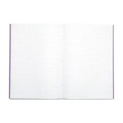 RHINO A4 Exercise Book 64 Pages / 32 Leaf Purple 7mm Squared (Pack Of 50) -Office Supply Store a4 exercise book purple 7mm squared product 3 lr