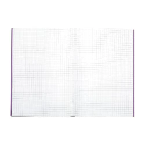 RHINO A4 Exercise Book 64 Pages / 32 Leaf Purple 7mm Squared (Pack Of 50) - Image 3