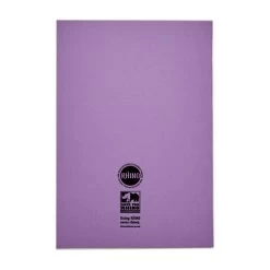 RHINO A4 Exercise Book 64 Pages / 32 Leaf Purple 7mm Squared (Pack Of 50) -Office Supply Store a4 exercise book purple product 2 lr