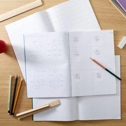 RHINO A4 Exercise Book 64 Pages / 32 Leaf Orange 7mm Squared (Pack Of 50) -Office Supply Store a4 exercise book squared lifestyle sq lr 3