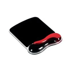Kensington Duo Gel Mouse Pad With Wrist Support 240x182x25mm Red/Black 62402