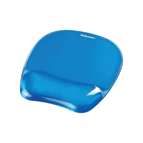 Fellowes Crystals Gel Mouse Pad Blue 9114106 3 Fellowes Crystals Gel Mouse Pad Blue 9114106