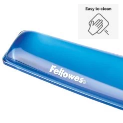 Fellowes Crystals Gel Wristrest Blue 9113701 11 Fellowes Crystals Gel Wristrest Blue 9113701 -Office Supply Store crystal keyboard blue clean