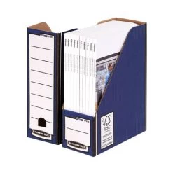 Bankers Box Premium Magazine File Blue (Pack Of 5) 722907 -Office Supply Store fus 607159b