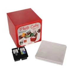 Canon® Canon Photo Cube PG-560/CL-561 Ink/PP-201 5x5 Inch Glossy II Photo Paper Black/CMY 3713C007 -Office Supply Store fus 819218b