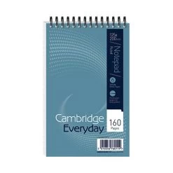 Cambridge Everyday Ruled Wirebound Notepad 160 Pages 125 X 200mm (Pack Of 10) 100080235