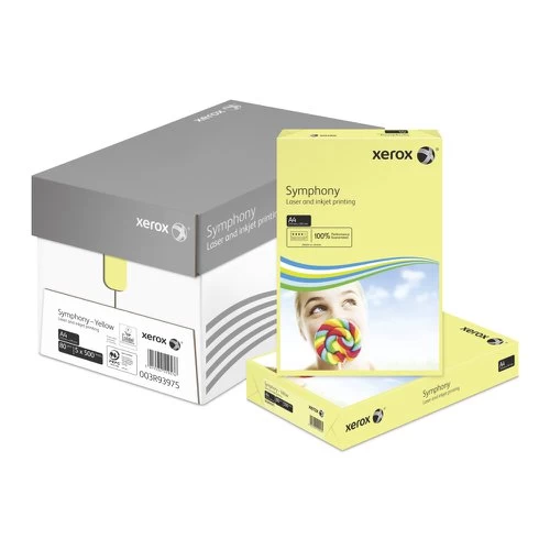 Xerox™ Xerox Symphony Pastel Tints Yellow Ream A4 Paper 80gsm 003R93975 (Pack Of 500) 003R93975 - Image 2