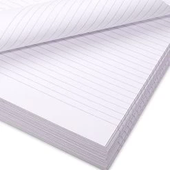 RHINO A4 Punched Exercise Paper 1000 Pages / 500 Leaf 8mm Lined (Pack Of 5) -Office Supply Store looseleaf paper lined close up sq lr
