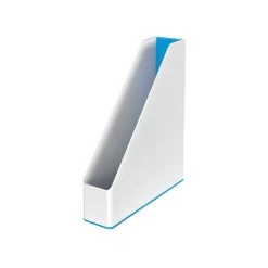 Leitz WOW Magazine File Dual Colour White/Blue 53621036