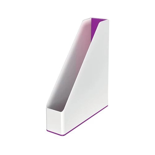 Leitz WOW Magazine File Dual Colour White/Purple 53621062 3 Leitz WOW Magazine File Dual Colour White/Purple 53621062