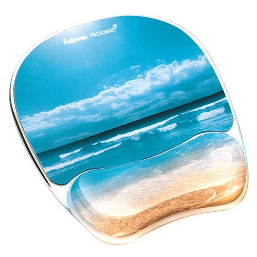 Fellowes Mousepad Wrist Support Sandy Beach Design 9179301 5 Fellowes Mousepad Wrist Support Sandy Beach Design 9179301 - Image 3