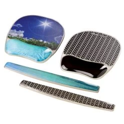 Fellowes Photo Gel Keyboard Wristrest Chevron Design 9653601 -Office Supply Store photogel range