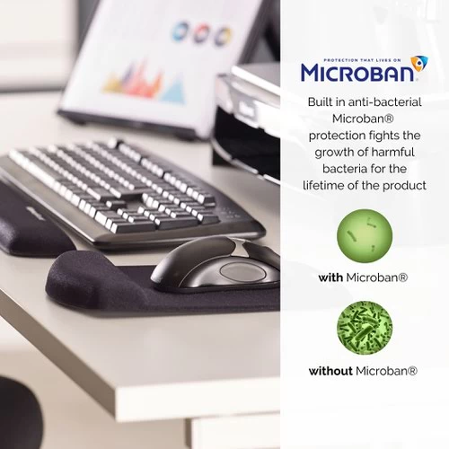 Fellowes Plush Touch Keyboard Wristrest Black 9252103 8 Fellowes Plush Touch Keyboard Wristrest Black 9252103 - Image 6