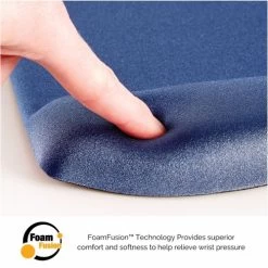 Fellowes 9287302 PlushTouch Mousepad Wrist Support Blue 13 Fellowes 9287302 PlushTouch Mousepad Wrist Support Blue -Office Supply Store plushtouch blue foam 1