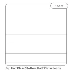 RHINO A4 Exercise Book 64 Page, Light Green, TB/F13 (Pack Of 50) -Office Supply Store tb f13 top half plain bottom half 13mm feints