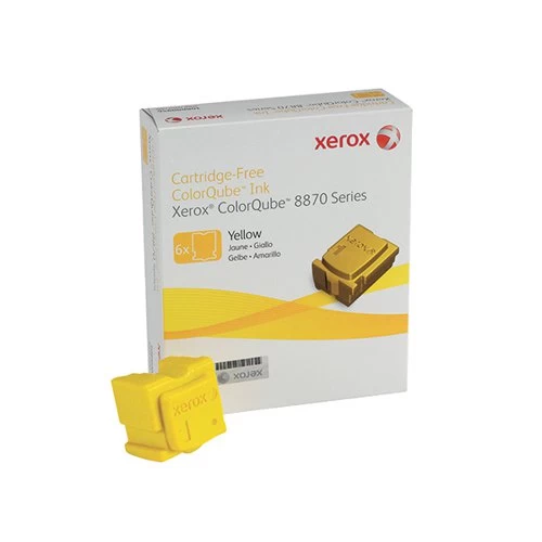 Xerox™ Xerox ColorQube 8870 Yellow Ink Stick 17K (Pack Of 6) 108R00956 3 Xerox™ Xerox ColorQube 8870 Yellow Ink Stick 17K (Pack Of 6) 108R00956