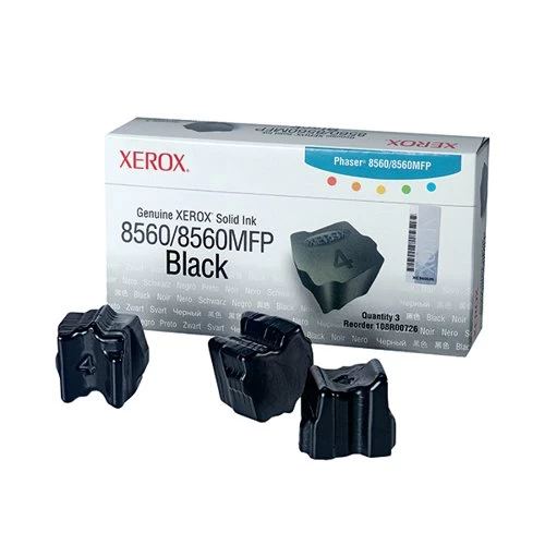 Xerox™ Xerox Phaser 8560 Black Solid Ink Stick (Pack Of 3) 108R00726 3 Xerox™ Xerox Phaser 8560 Black Solid Ink Stick (Pack Of 3) 108R00726